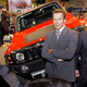 DETROIT, MI - APRIL 20: California Governor Arnold Schwarzenegger (L) and Raser Technologies Chairman Kraig Higginson pose with the new Hummer H3, the first full electric drive SUV, at the Society of Automotive Engineers World Congress April 20, 2009 in Detroit, Michigan. The H3 is a full-size, extended range plug-in hybrid electric Hummer SUV that can reportedly get more than 100 mpg in typical local driving over time. The H3 has a range of 40 miles on the battery charge before the combustion generator begins to use fuel, meaning many drivers would not use fuel on their daily commute. (Photo by Bill Pugliano/Getty Images)